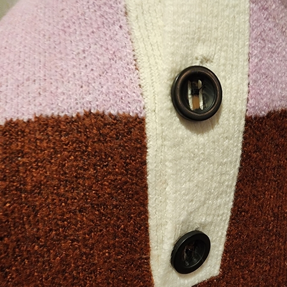 NWT BP Be Proud Pride Pinm Distorted Stripe Polo Rugby Oversized Sweater Sz M - Picture 5 of 6